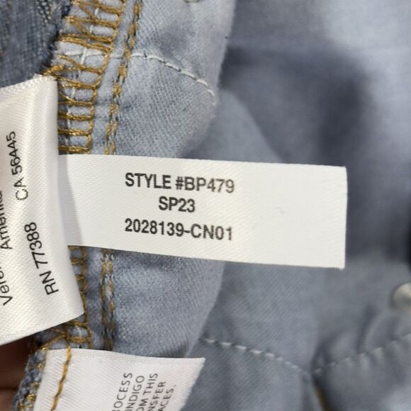 J. Crew Wide Leg Trouser Jeans Womens Sz 29 Dark Blue Denim High Rise Stretch - Picture 10 of 16